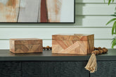 Orleans Furniture - Ashley Furniture - Antford Box (Set of 2) - Box Set (Set of 2) / Brown - A2000691